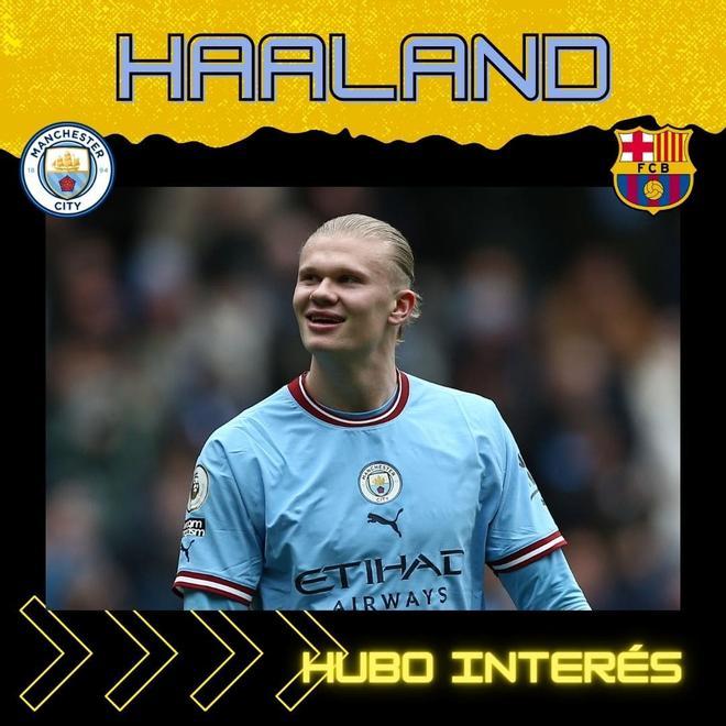 Haaland era el sueño de Laporta y el aficionado culé, pero finalmente se acabó decantando por el Manchester City