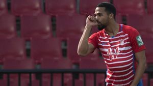 Yangel Herrera festeja un gol con la camiseta del Granada Yangel Herrera festeja un gol con la camiseta del Granada
