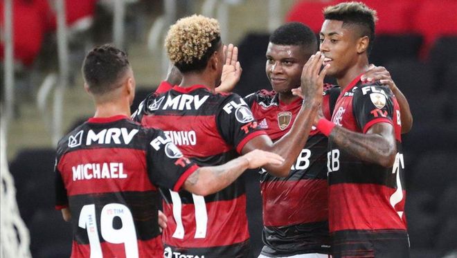 Flamengo logró el pase a octavos de final como líder del grupo A Flamengo logró el pase a octavos de final como líder del grupo A