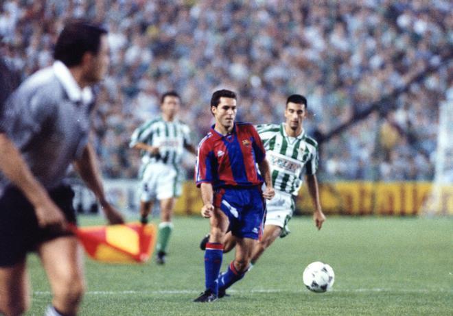 Toni Velamazan (95/96) tuvo un paso efímero en el Barça, con 18 partidos oficiales en dos temporadas