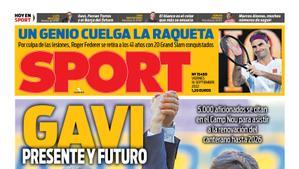 Gavi, presente y futuro, es la portada de SPORT de hoy viernes 16 de septiembre de 2022