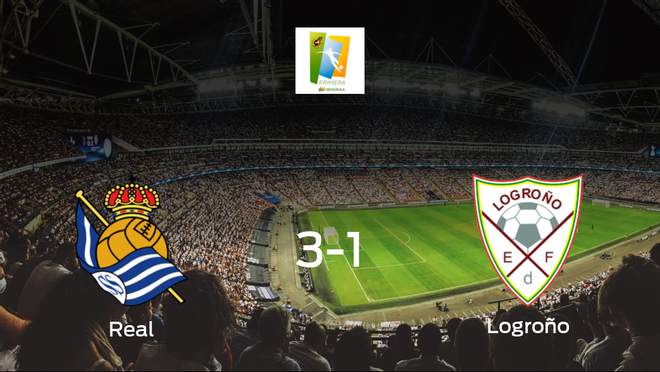 La Real Sociedad Femenina vence 3-1 en su estadio ante el Logroño Femenino La Real Sociedad Femenina vence 3-1 en su estadio ante el Logroño Femenino