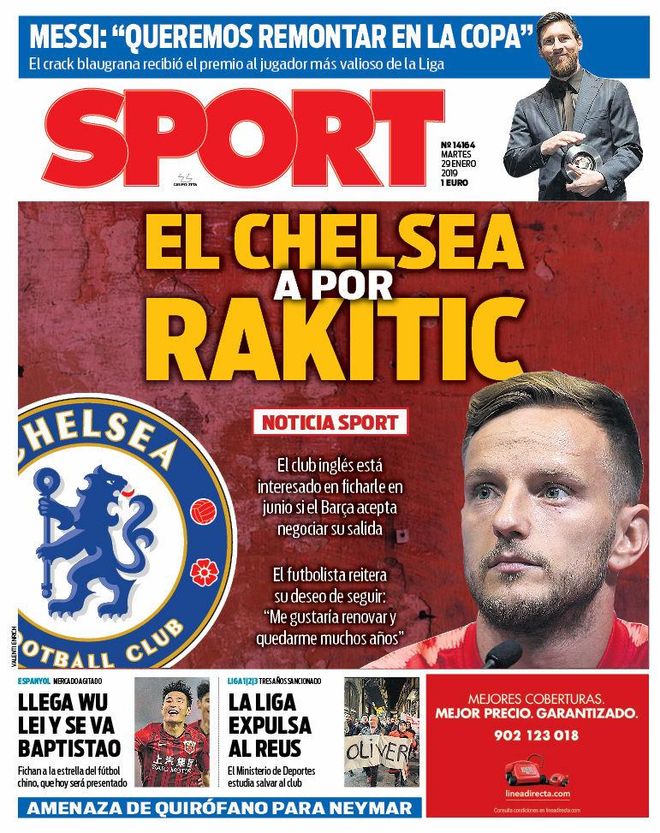 La portada de SPORT La portada de SPORT