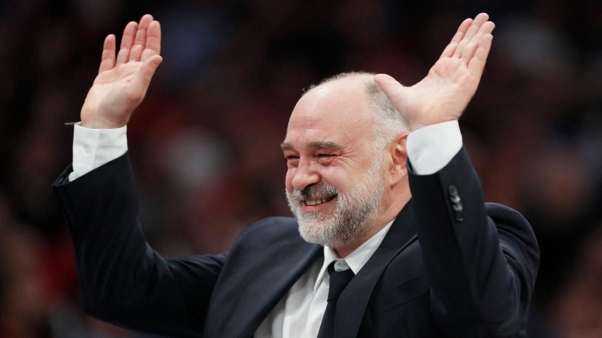 Laso, durante el duelo contra el Barça Laso, durante el duelo contra el Barça