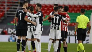 Athletic y Levante durante el duelo de ida en Copa Athletic y Levante durante el duelo de ida en Copa