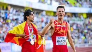 Mohamed Katir y Mario García, tercero y cuarto en 1.500 Mohamed Katir y Mario García, tercero y cuarto en 1.500
