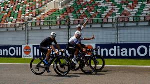Los pilotos de Moto GP han inspeccionado ya la pista del circuito de la India
