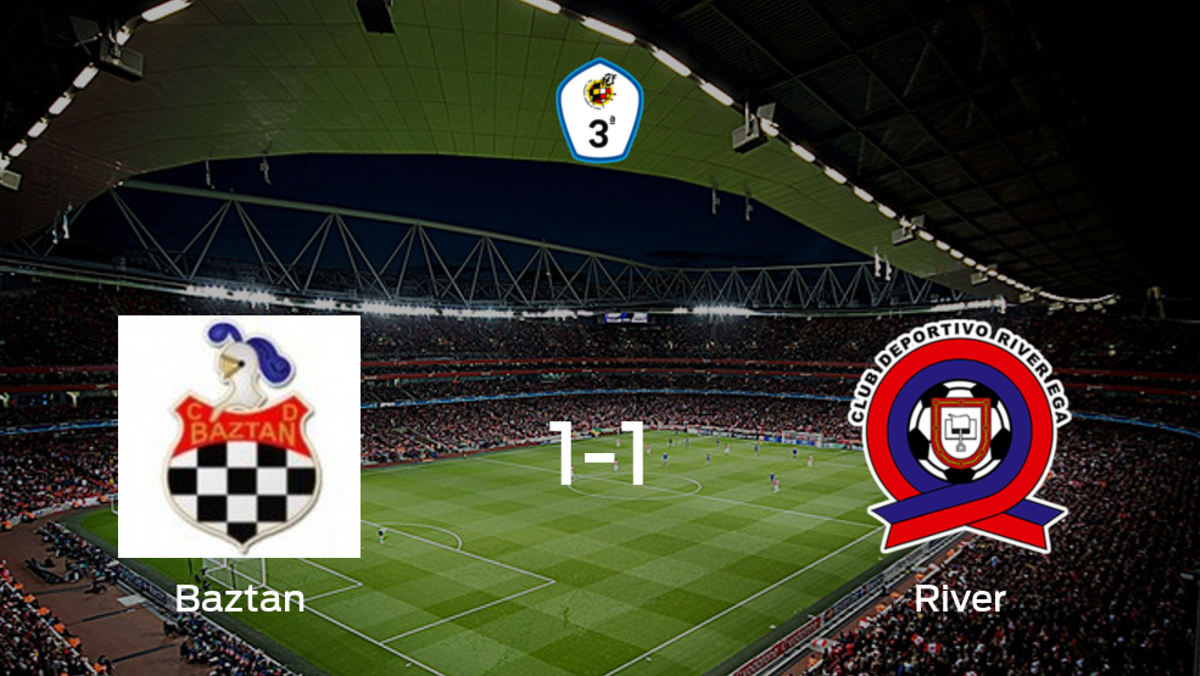El Baztan y el River Ega empatan 1-1 y se reparten los puntos El Baztan y el River Ega empatan 1-1 y se reparten los puntos