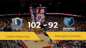 Dallas Mavericks logra la victoria frente a Memphis Grizzlies por 102-92 Dallas Mavericks logra la victoria frente a Memphis Grizzlies por 102-92