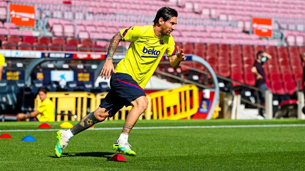 ¡El Barça vuelve al Camp Nou! Así ha etrenado el equipo en el estadio con Messi y Luis Suárez