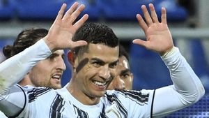 Cristiano Ronaldo, celebrando un gol con la Juventus Cristiano Ronaldo, celebrando un gol con la Juventus