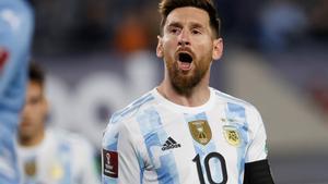 Leo Messi, durante el encuentro