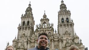 Ronaldo Nazário realiza el Camino de Santiago