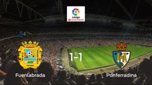 El CF Fuenlabrada y la SD Ponferradina se reparten los puntos y empatan 1-1 El CF Fuenlabrada y la SD Ponferradina se reparten los puntos y empatan 1-1