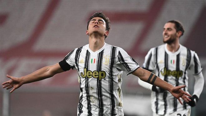 Dybala celebra un gol con la camiseta de la Juventus Dybala celebra un gol con la camiseta de la Juventus