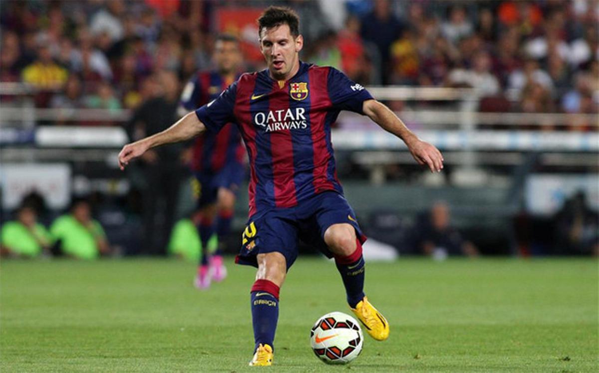 Messi, durante un partido de este curso en el Camp Nou