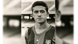 Llorenç Rifé Climent, en una imagen de su etapa azulgrana Llorenç Rifé Climent, en una imagen de su etapa azulgrana