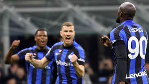 Romelu Lukaku celebra tras anotar el 1-0 ante el Udinese