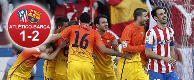 El Barça remontó en el Calderón El Barça remontó en el Calderón