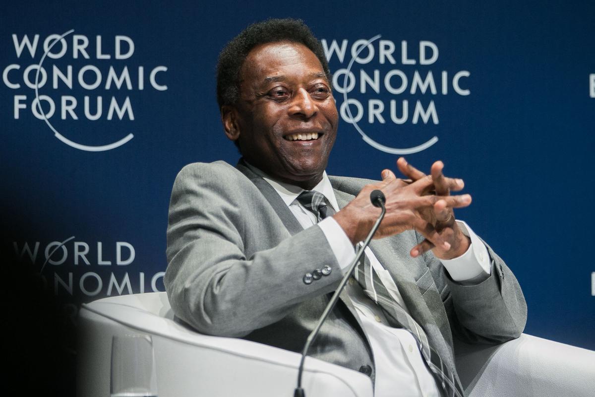 Pelé, en el Foro Económico Mundial de Sudamérica | AFP