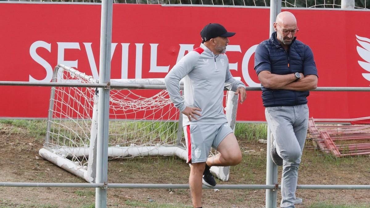 Monchi y Jorge Sampaoli ya preparan el mercado invernal Monchi y Jorge Sampaoli ya preparan el mercado invernal