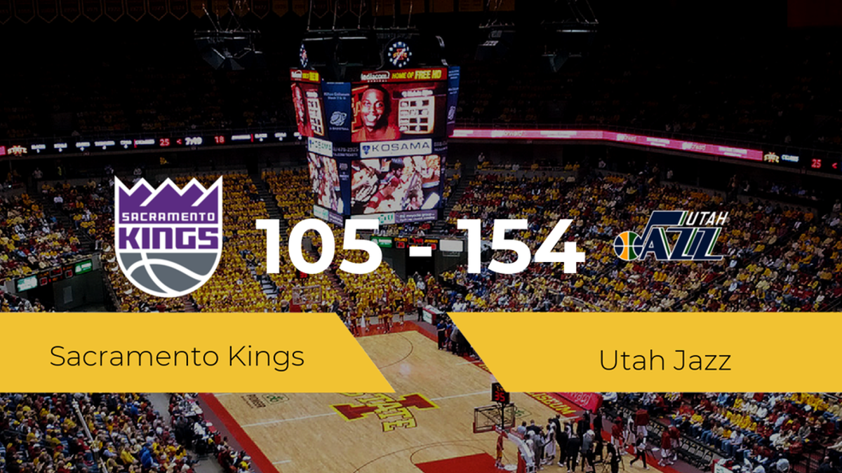 Utah Jazz logra derrotar a Sacramento Kings (105-154)