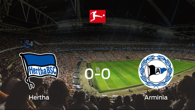 El Hertha Berlín y el Arminia Bielefeld empatan sin goles en el Estadio Olímpico de Berlín (0-0) El Hertha Berlín y el Arminia Bielefeld empatan sin goles en el Estadio Olímpico de Berlín (0-0)