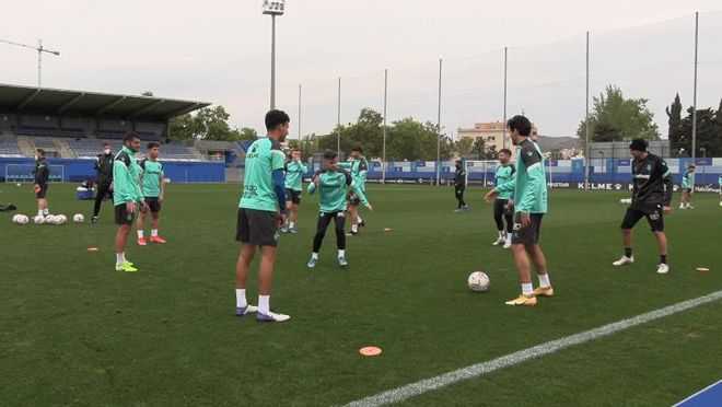 Entrenamiento del Espanyol de cara al partido ante el Málaga Entrenamiento del Espanyol de cara al partido ante el Málaga