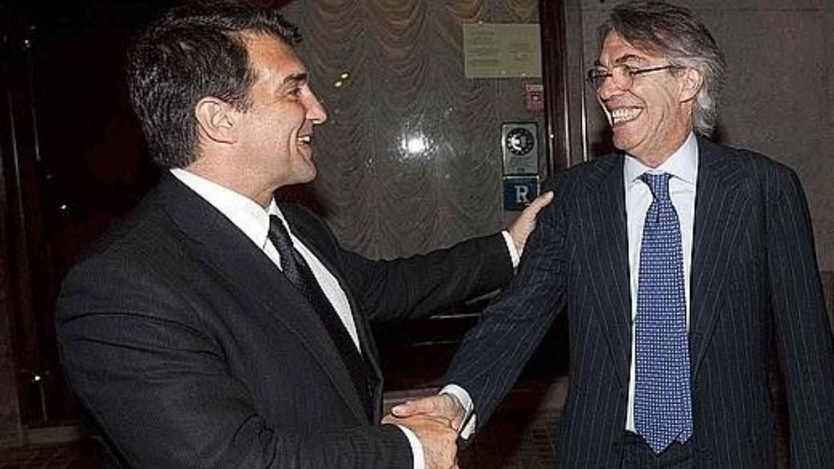 Moratti y Laporta fueron los protagonistas de la llegada de Ibrahimovic Moratti y Laporta fueron los protagonistas de la llegada de Ibrahimovic