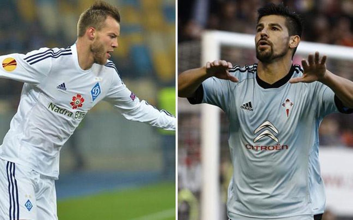 Yarmolenko y Nolito, en la recámara del FC Barcelona Yarmolenko y Nolito, en la recámara del FC Barcelona