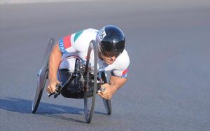 Zanardi, con la handbike en la crono de Río Zanardi, con la handbike en la crono de Río