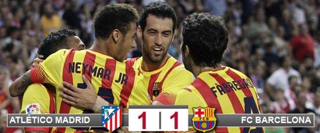 Neymar salvó al Barça en el Calderón Neymar salvó al Barça en el Calderón