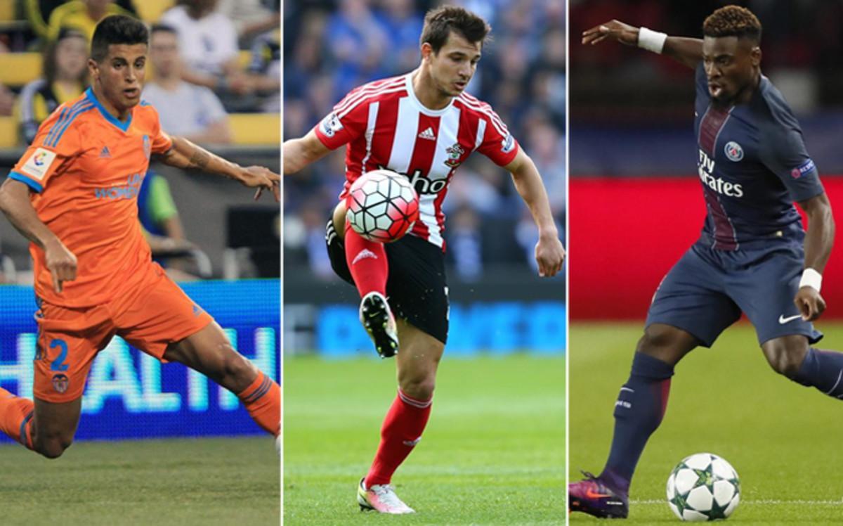 Cancelo (Valencia), Soares (Southampton) y Aurier (PSG) son tres de las opciones que baraja la secretaría técnica