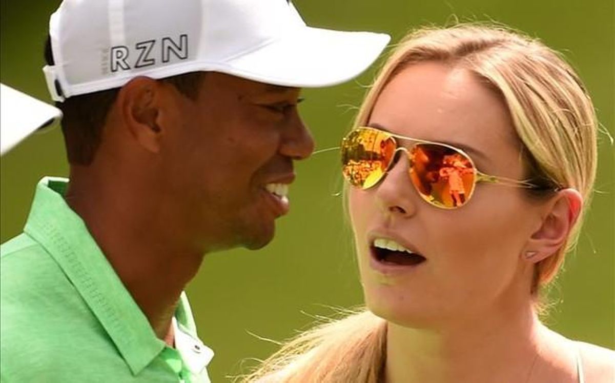 Woods e la sua ragazza, campione di sci Lindsey Vonn