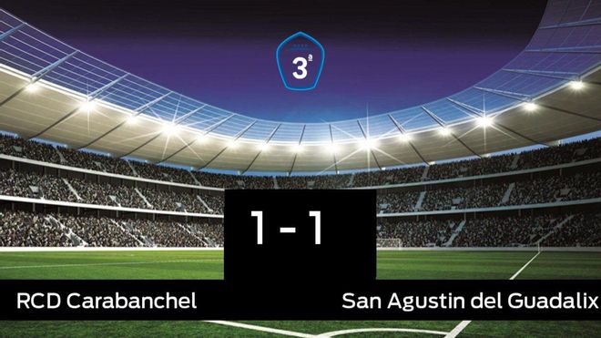 El San Agustin del Guadalix saca un punto al RCarabanchel a domicilio 1-1 El San Agustin del Guadalix saca un punto al RCarabanchel a domicilio 1-1