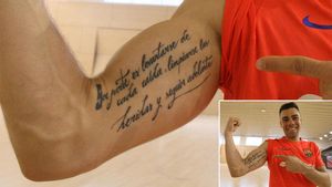 El tatuaje de Sergio Lozano refleja su filosofía ante la adversidad El tatuaje de Sergio Lozano refleja su filosofía ante la adversidad