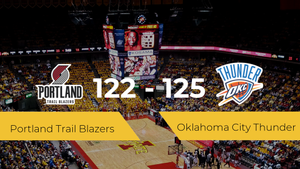 Oklahoma City Thunder logra ganar a Portland Trail Blazers (122-125) Oklahoma City Thunder logra ganar a Portland Trail Blazers (122-125)