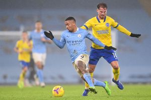Gabriel Jesus, en un lance del encuentro Gabriel Jesus, en un lance del encuentro