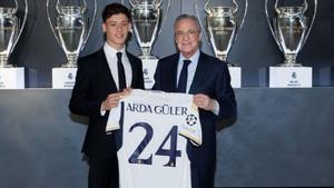 Arda Güler lucirá el dorsal 24 en la espalda de la camiseta del Real Madrid