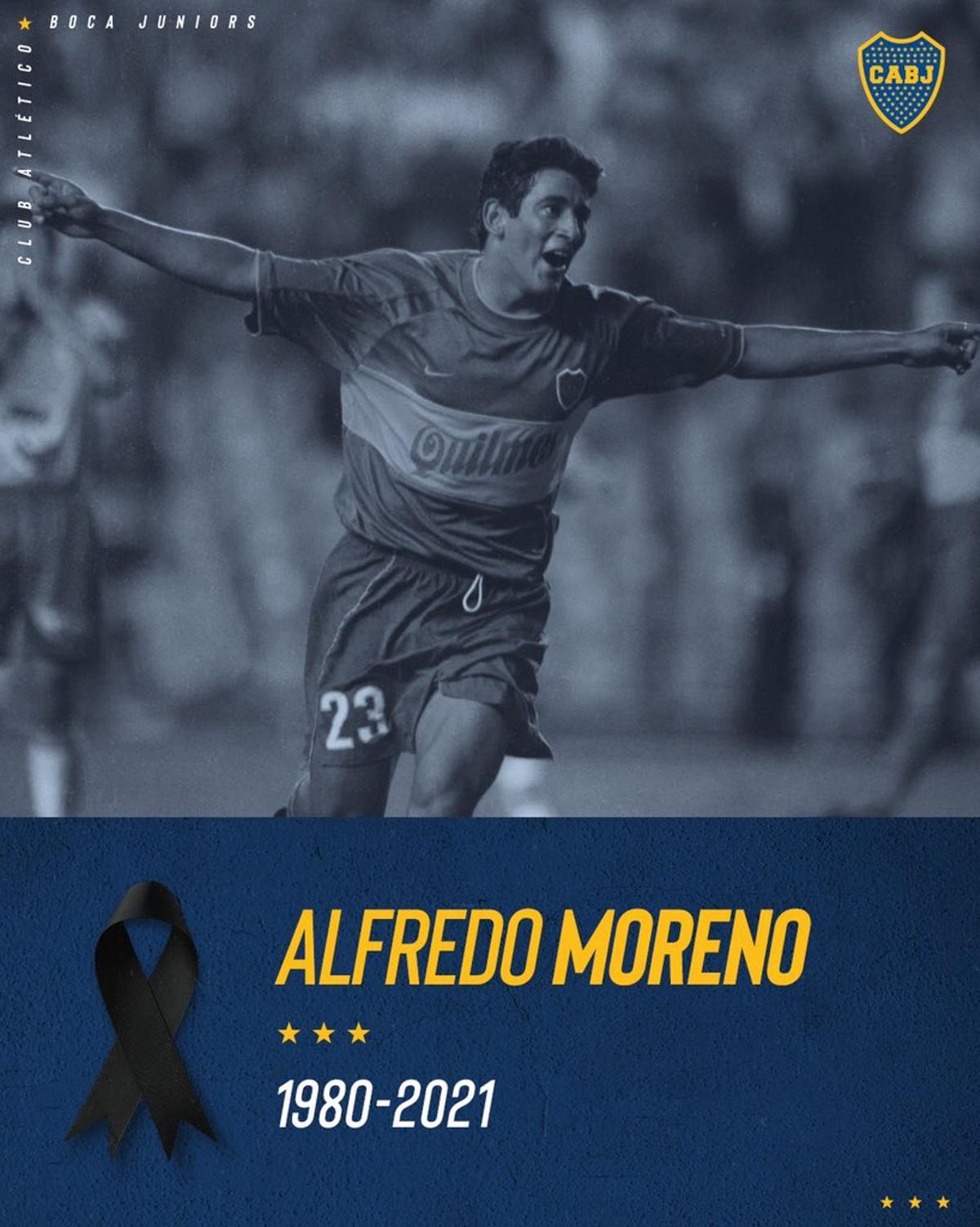 El futbolista argentino Alfredo Moreno.