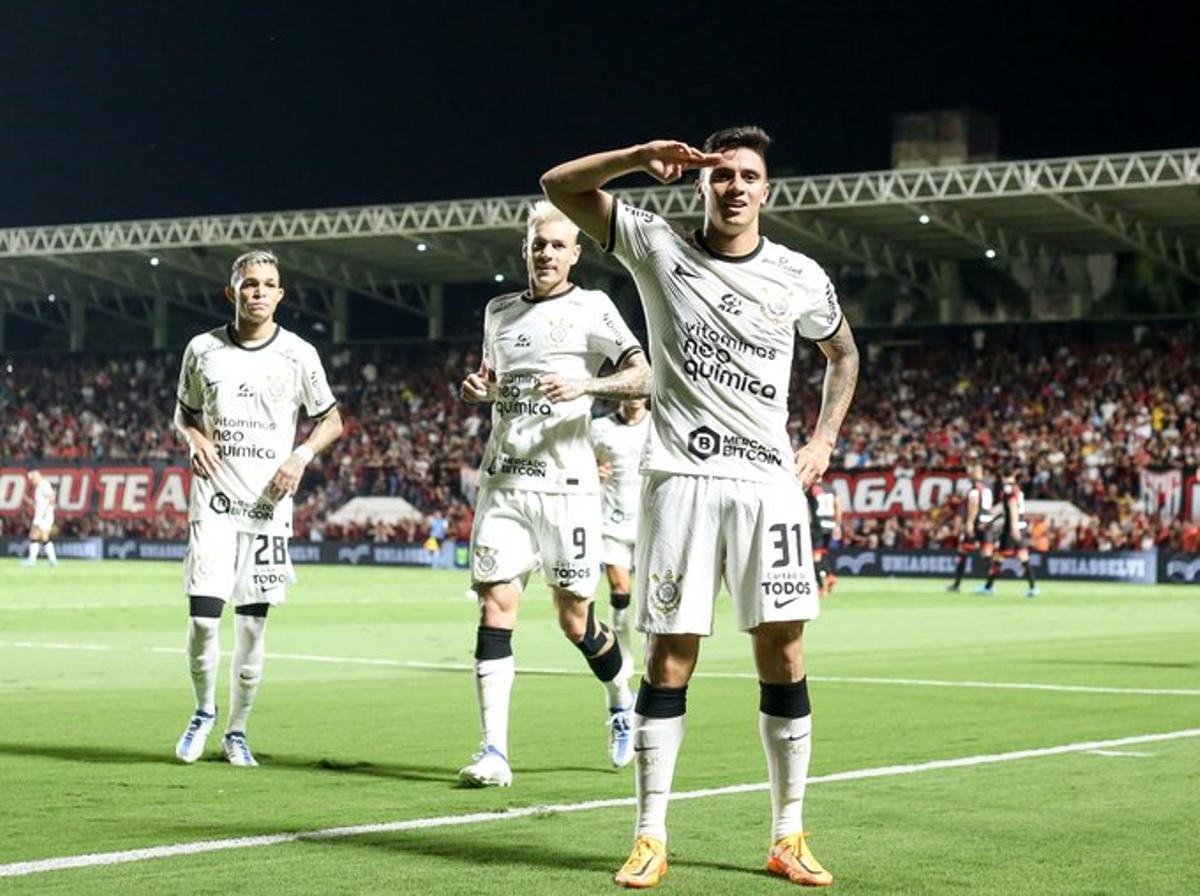 El Corinthians celebra su victoria.