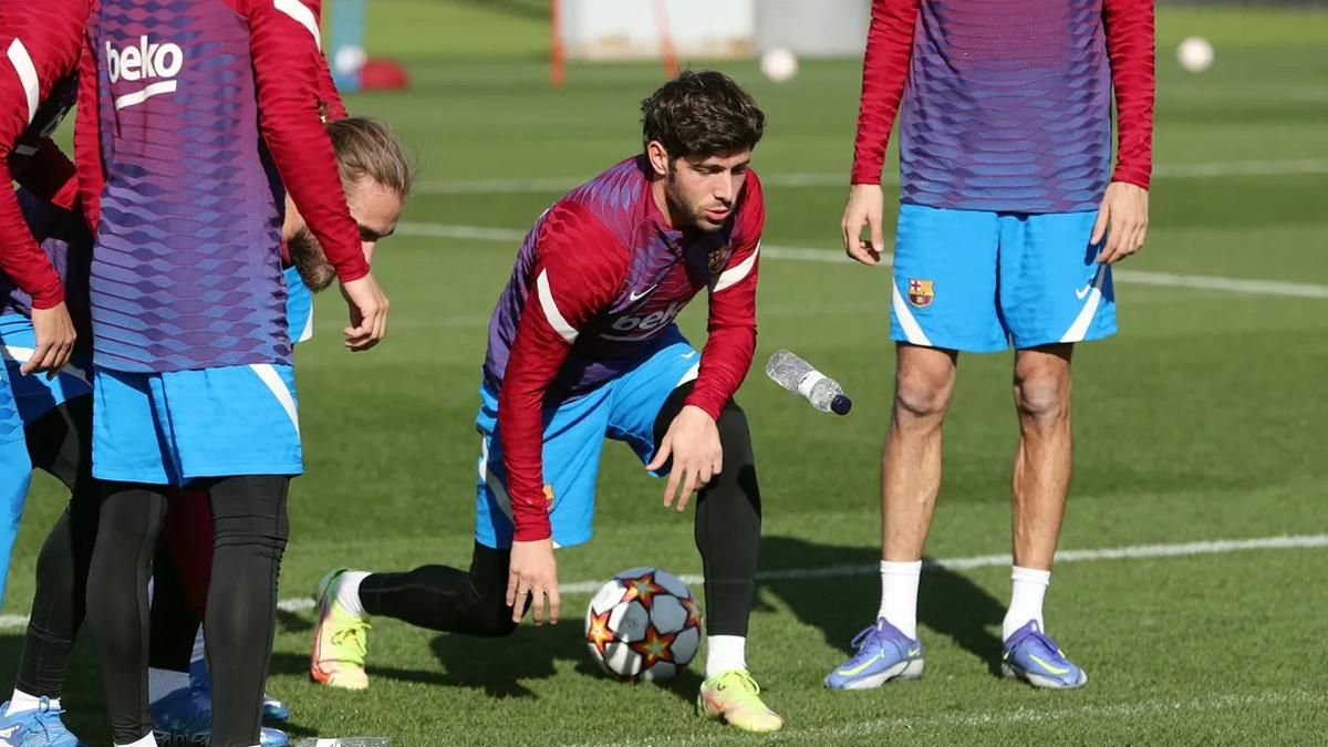 Sregi Roberto, en el entrenamiento de este domingo para preparar el partido ante el Benfica Sregi Roberto, en el entrenamiento de este domingo para preparar el partido ante el Benfica