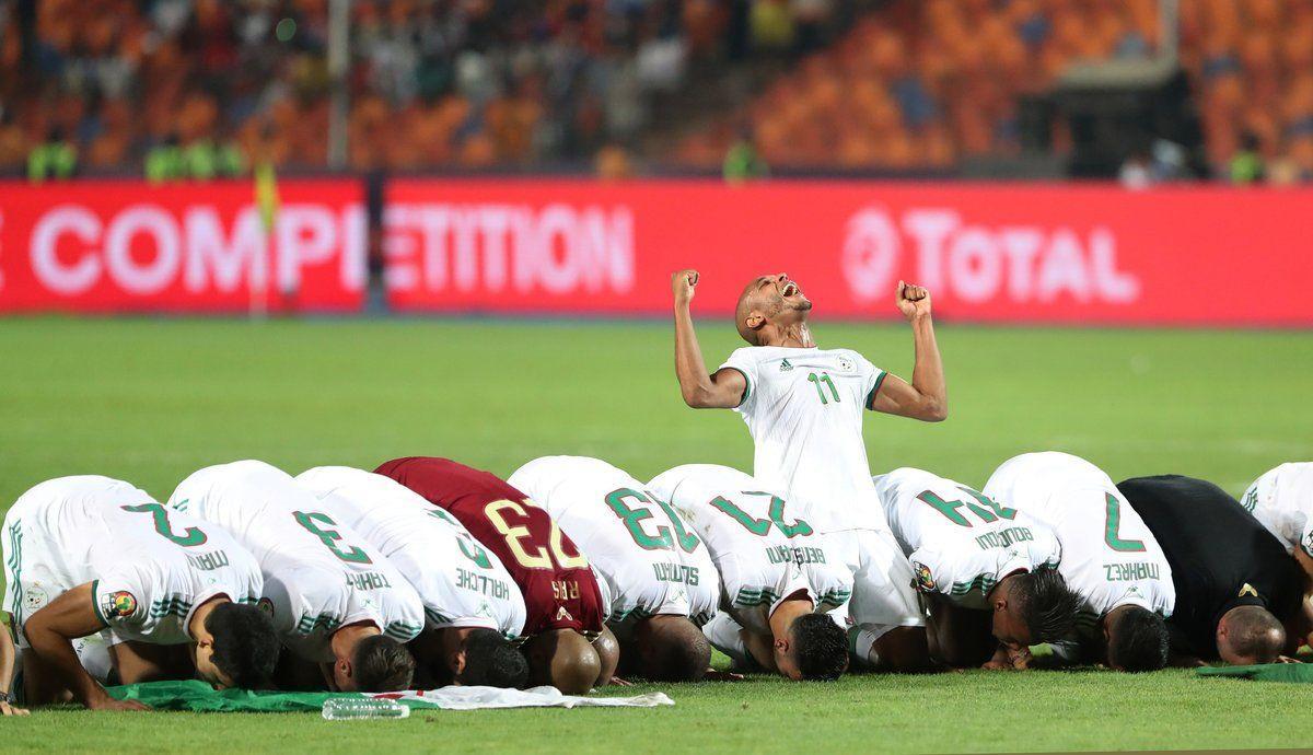 Los jugadores de Argelia, campeones en 2019