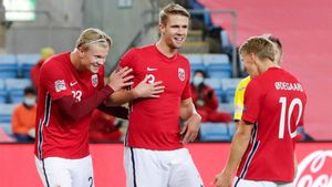 Haaland (izquierda) y Odegaard (derecha) en una imagen de archivo con Noruega Haaland (izquierda) y Odegaard (derecha) en una imagen de archivo con Noruega