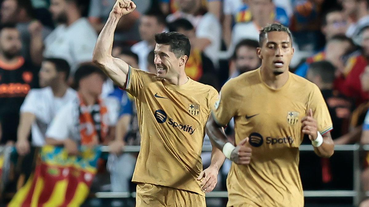 Valencia - Barça | El gol de Lewandowski
