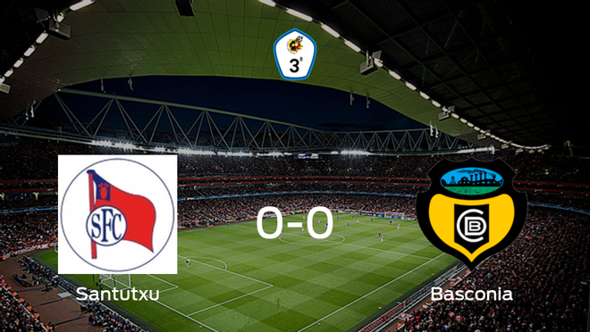 El Santutxu y el Basconia se reparten los puntos en un partido sin goles (0-0) El Santutxu y el Basconia se reparten los puntos en un partido sin goles (0-0)