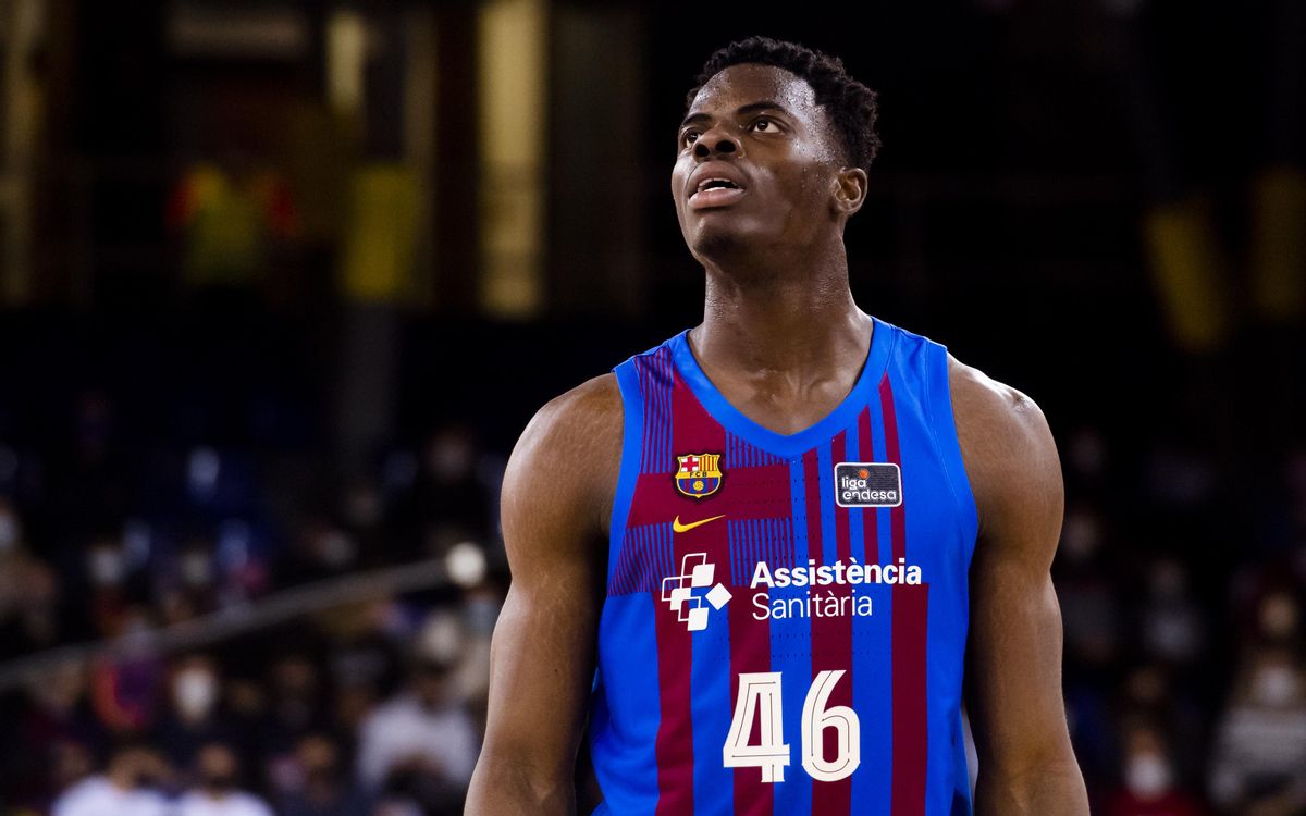 James Nnaji en el Palau Blaugrana James Nnaji en el Palau Blaugrana