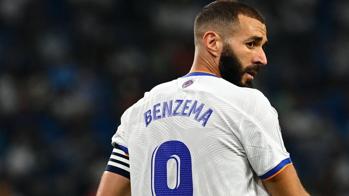 Benzema, durante un lance del partido con el Celta Benzema, durante un lance del partido con el Celta