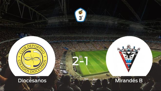 El CD Diocesanos consigue la victoria en casa frente al Mirandés B (2-1) El CD Diocesanos consigue la victoria en casa frente al Mirandés B (2-1)