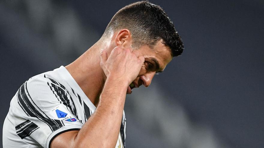El dardo de Cristiano Ronaldo después de clasificarse la Juventus para la Champions